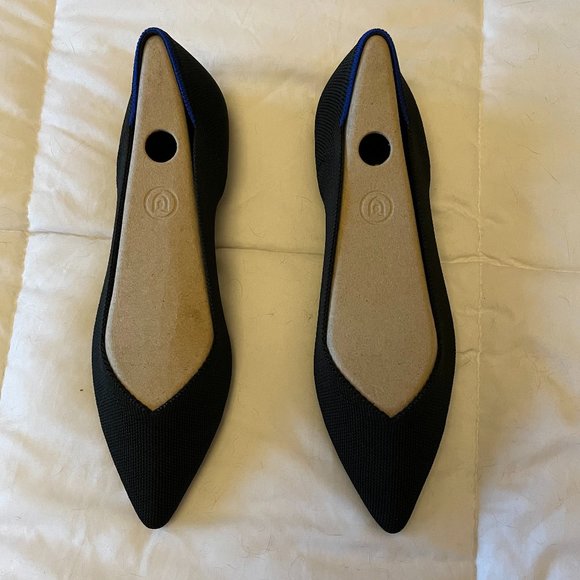 NEW Rothy's Black Pointed Flats - Picture 3 of 5